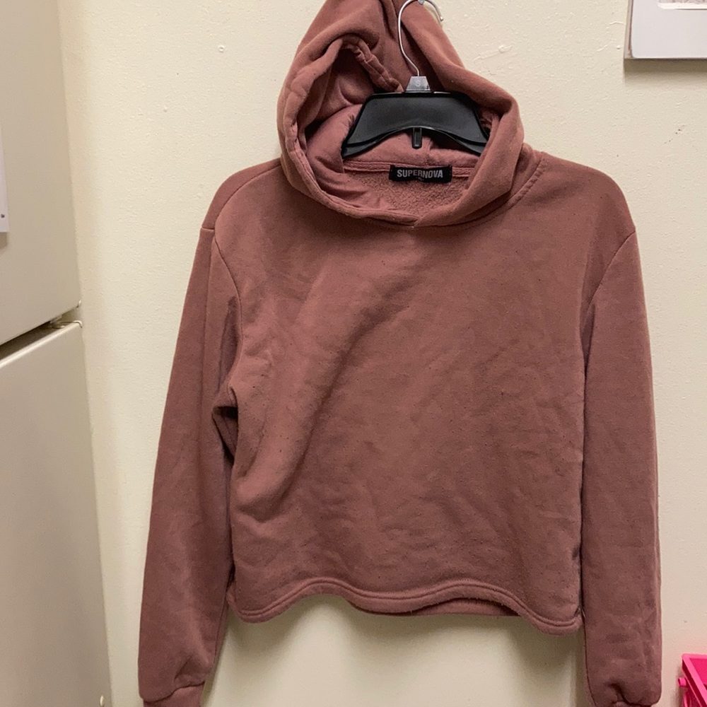 Supernova XL cropped hoodie